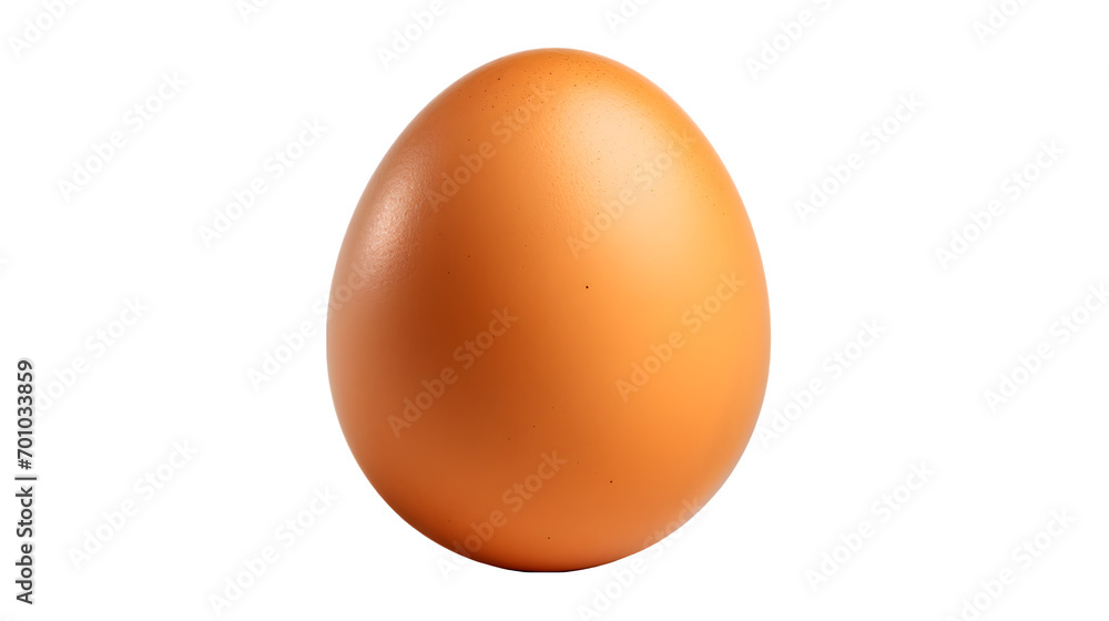 Brown Egg Placed on a Transparent Background Brown Egg Placed on a Transparent Background