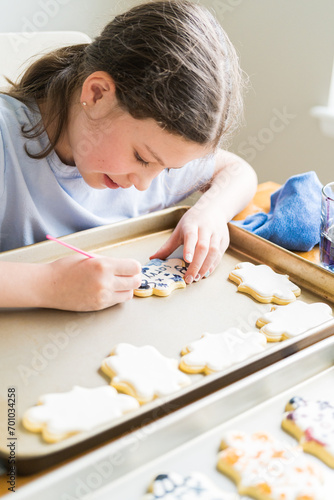 Little Girl Spells 'Sorry' on Iced Sugar Cookies