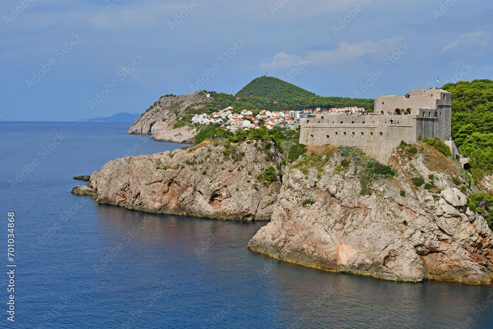 Dubrovnik; Croatia - august 29 2022 : picturesque old city