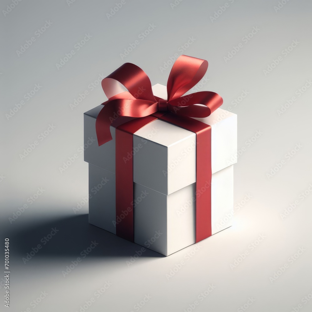 Obraz premium gift box with ribbon