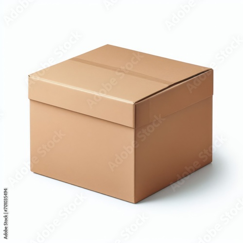 cardboard box isolated on white © AiDistrict