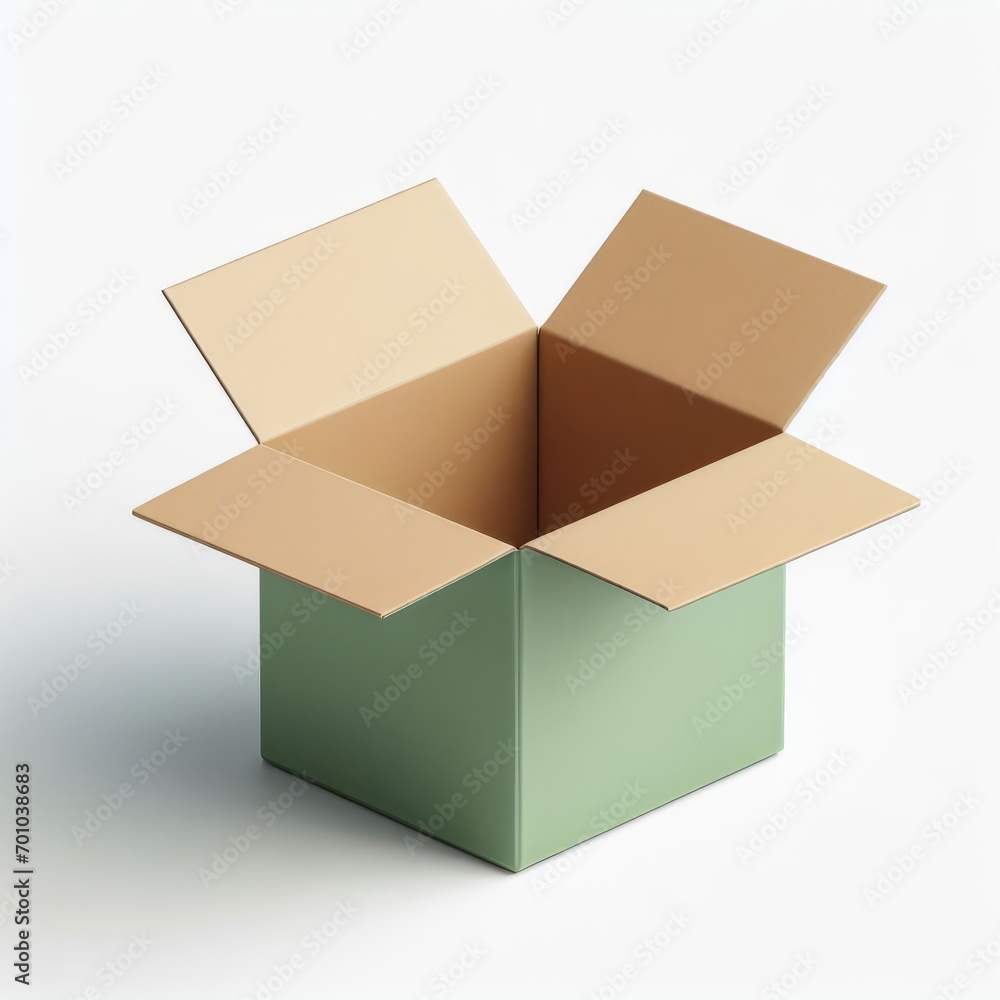 opened cardboard box isolated on white opened cardboard box isolated on white