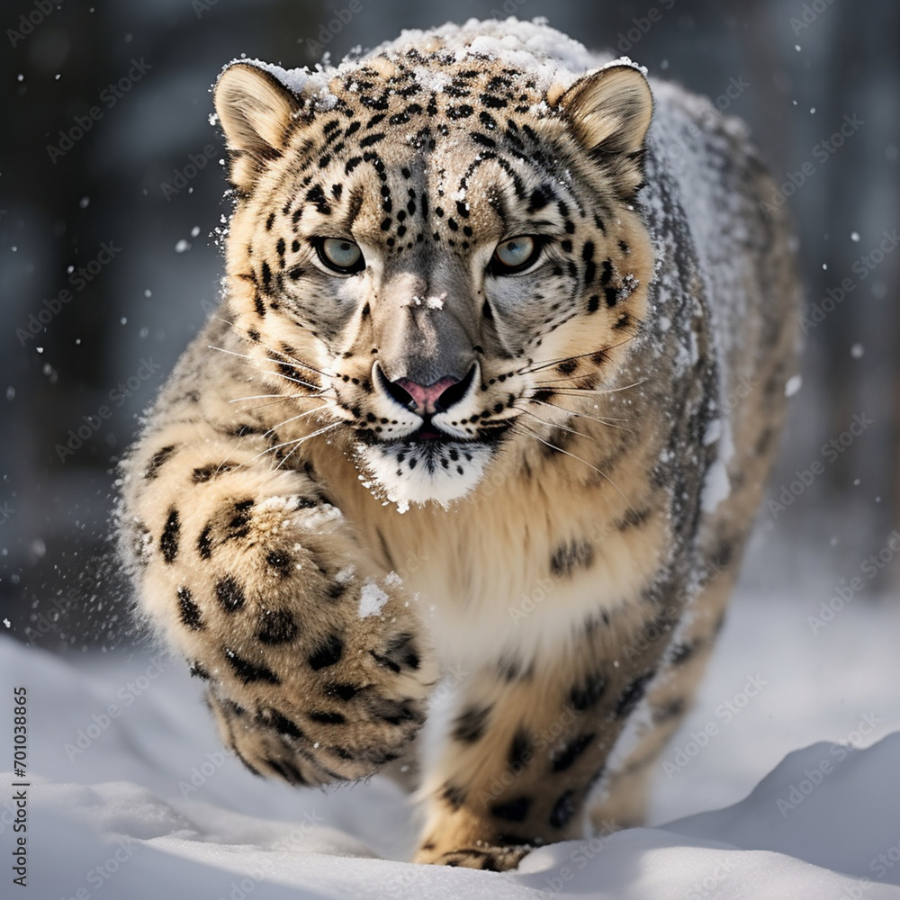 Obraz premium snow leopard portrait