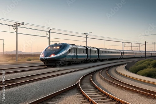 Treno alta velocita photo