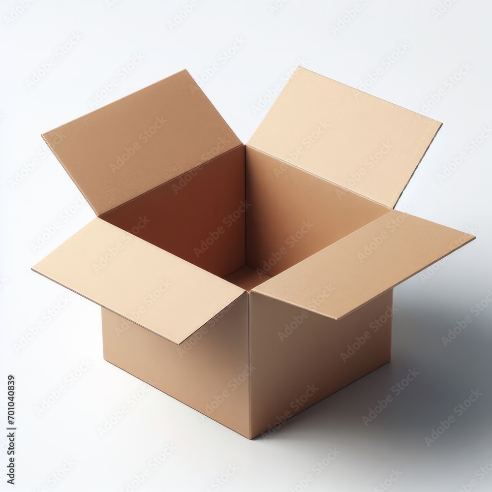 open cardboard box open cardboard box
