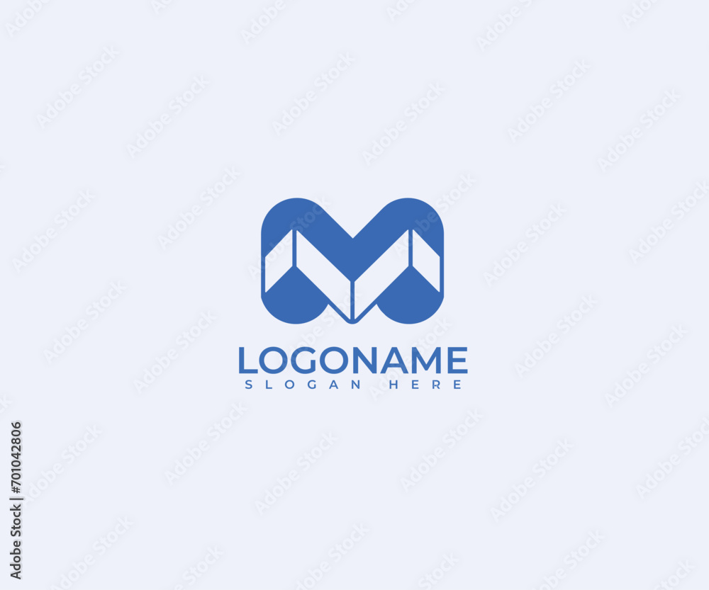 Letter M logo Technology brand abstract logo design Letter M logo Technology brand abstract logo design