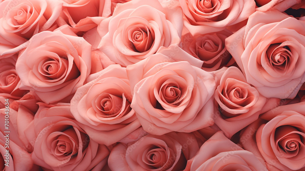 Beautiful red-pink roses are used for festivals. Beautiful red-pink roses are used for festivals.