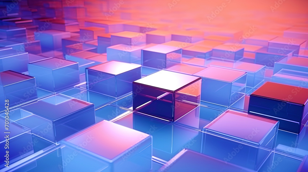 Obraz premium The background with digital elements and smooth color transitions