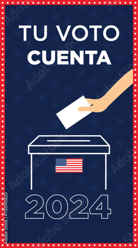 elecciones presidenciales Estados Unidos 2024 tu voto cuenta español	
