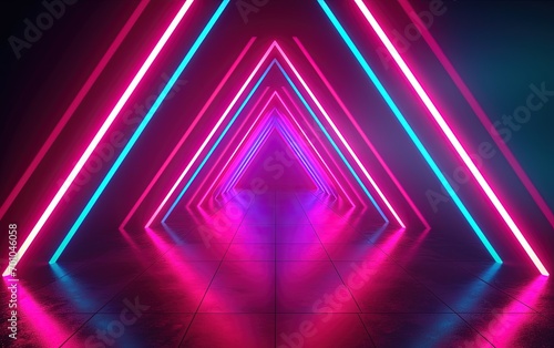 Abstract background in retro wave design and style © Diana Kurasova