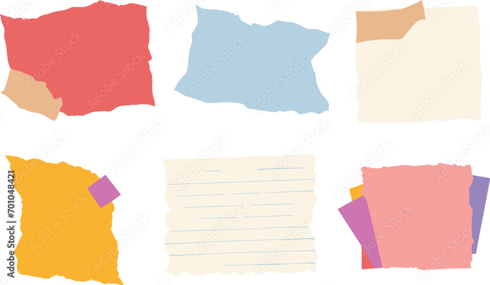 set of paper notes