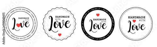 Thank you for your order. Set of stamps made with love product	