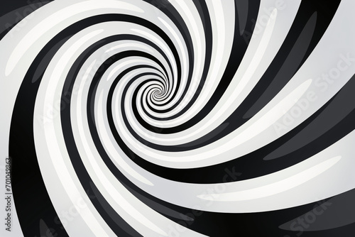 Black and white abstract spiral pattern.