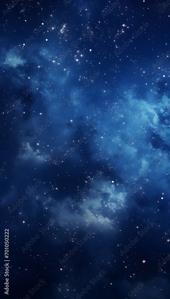 Fototapeta premium Blue Galaxy Space