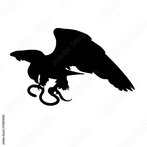 silhouette of an eagle image in PNG format