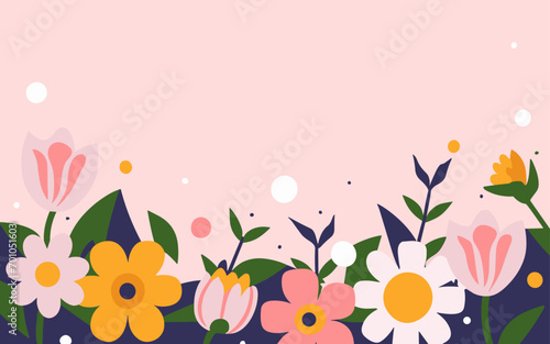 Valentine's day, women's day, spring abstract background poster with copy space. Good for postcards, email header, wallpaper, banner, events, covers, advertising, and more.