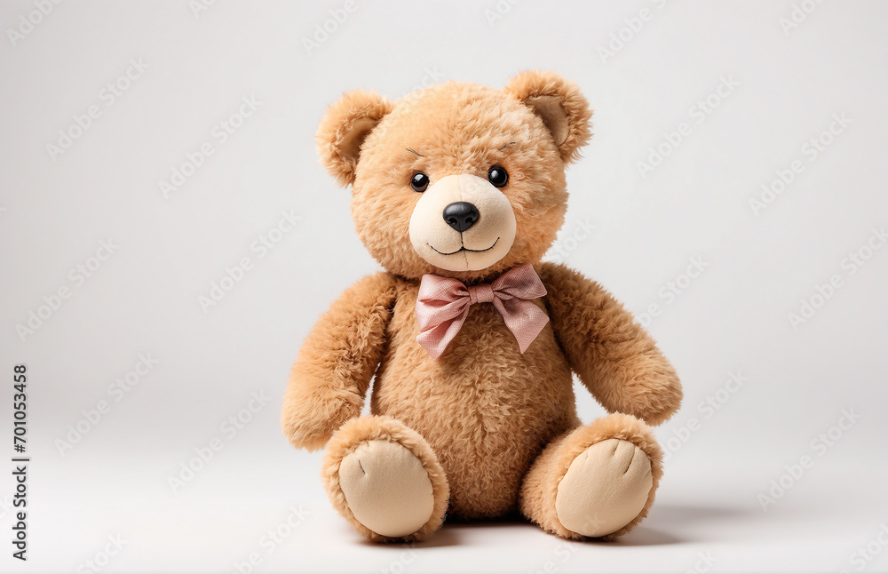 Obraz premium teddy bear toy on white
