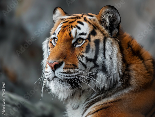 Stunning Tiger Close-Up Portrait in Natural Habitat