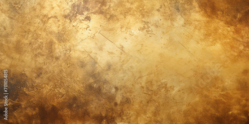 Golden yellow polished metal background. Metallic pattern photo