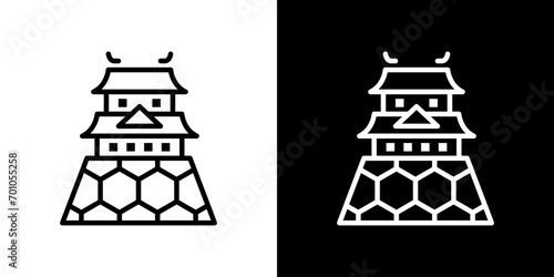 日本のお城のアイコン