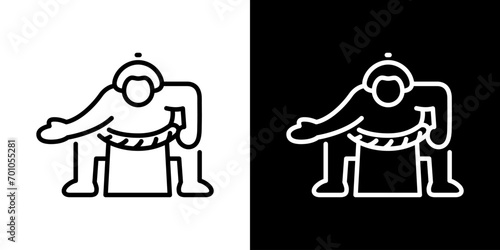 相撲の力士アイコン