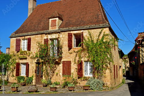 Saint Leon sur Vezere; France - october 7 2023 : picturesque old village photo