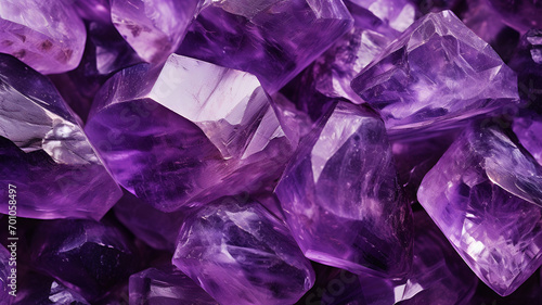  Purple amethyst crystal, beautiful jewels for jewelry and luxury product, violet diamond and colored glass