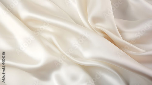 white silk, silver silky fabric, satin cloth, pearl and nacre color, close-up picture of a piece of cloth, waves of fabric, fashion, luxury fabric, background texture, fabric texture,