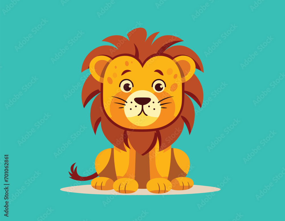 funny lion cartoon vector on an isolated background funny lion cartoon vector on an isolated background