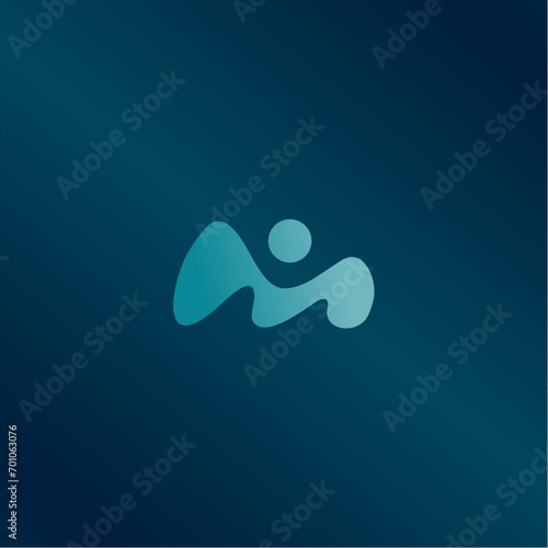 Initials Letter MI Logo simple design for brand logo, company logo or community logo
