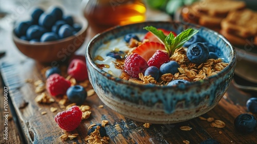 healthy breakfast for background, super realistic, fuji film, no text, white background --ar 16:9 --stylize 1000 --v 6 Job ID: a9b50afd-9354-4178-81a9-0f2496c38d2a photo