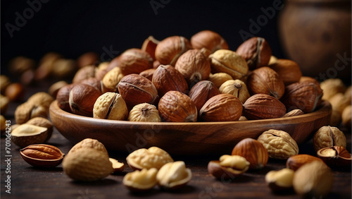 nuts on a plate