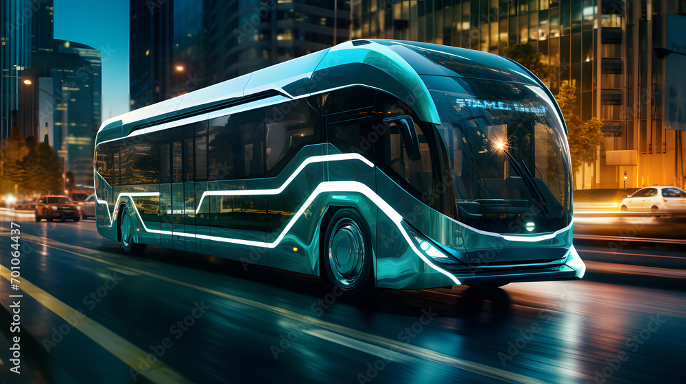 electric bus on the city highway, sport car, realistic, ultra HD, detailed, 8k electric bus on the city highway, sport car, realistic, ultra HD, detailed, 8k