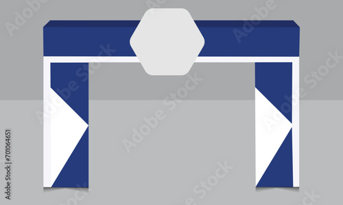 exhibition stand gate entrance vector