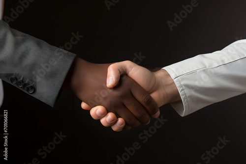 handshake between two persons, handshake, diverse handshake, together, team