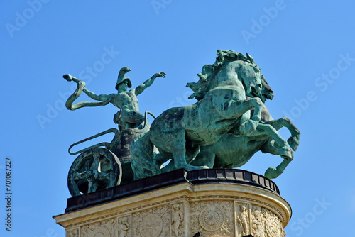 Budapest  Hungary - june 26 2023   Heroes square