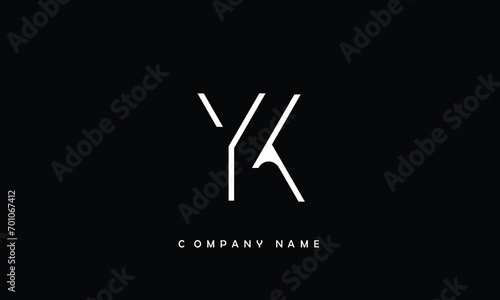 YK, KY, Y, K Abstract Letters Logo Monogram photo