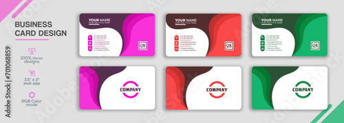Modern business card design bundle