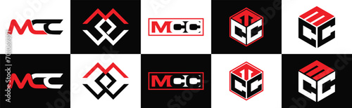 MCC logo. M C C design. White MCC letter. MCC, M C C letter logo design. Initial letter MCC  linked circle uppercase monogram logo. M C C letter logo vector design. MCC letter logo design five style.