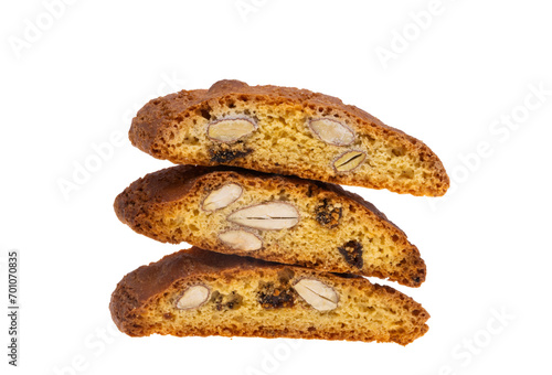 Italian biscotti cookies isolated