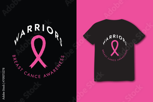  Breast Cancer Awareness T-Shirt with Inspirational Message, typography T-shirt design