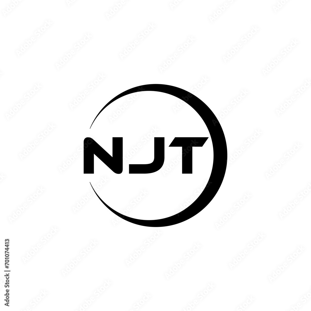 NJT letter logo design with white background in illustrator, cube logo, vector logo, modern alphabet font overlap style. calligraphy designs for logo, Poster, Invitation, etc. NJT letter logo design with white background in illustrator, cube logo, vector logo, modern alphabet font overlap style. calligraphy designs for logo, Poster, Invitation, etc.