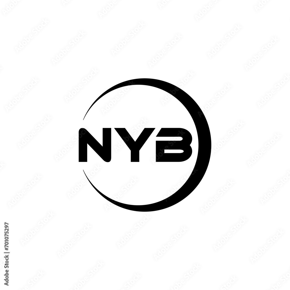 NYB letter logo design with white background in illustrator, cube logo, vector logo, modern alphabet font overlap style. calligraphy designs for logo, Poster, Invitation, etc. NYB letter logo design with white background in illustrator, cube logo, vector logo, modern alphabet font overlap style. calligraphy designs for logo, Poster, Invitation, etc.