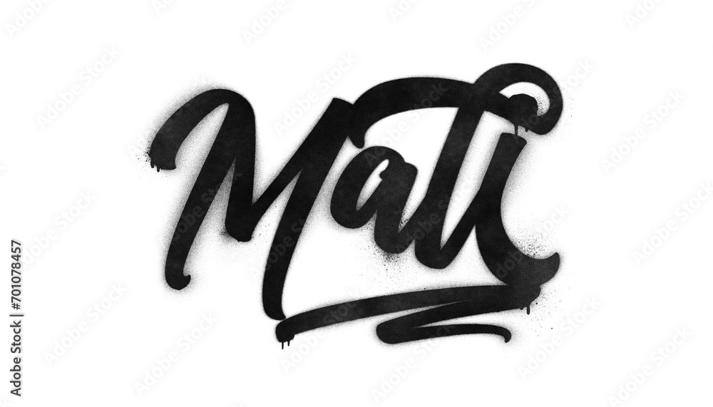 Mali country name written in graffiti-style brush script lettering with spray paint effect isolated on transparent background Mali country name written in graffiti-style brush script lettering with spray paint effect isolated on transparent background