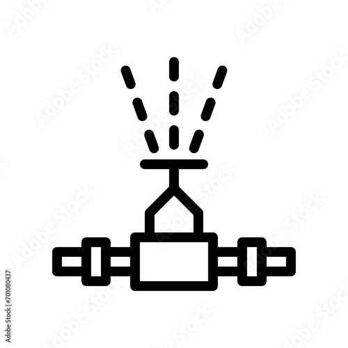 sprinkler line icon