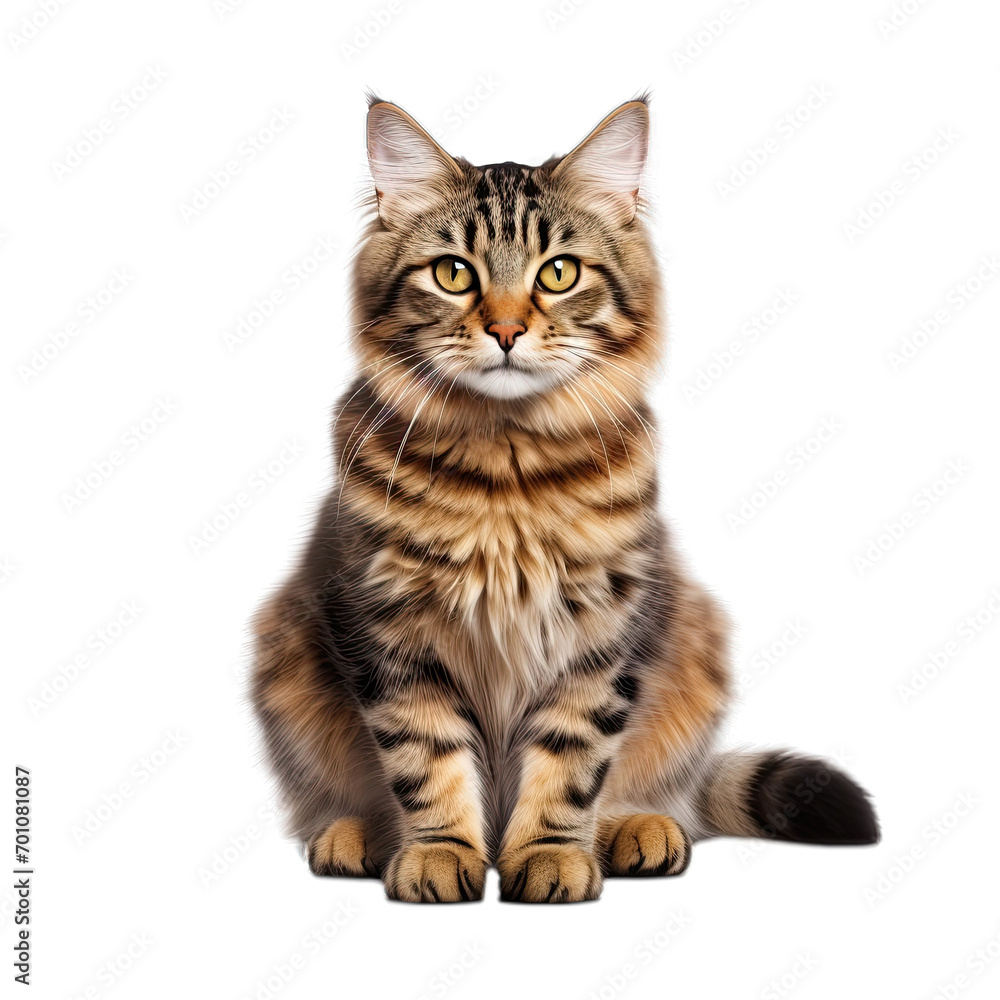 british cat isolated on white