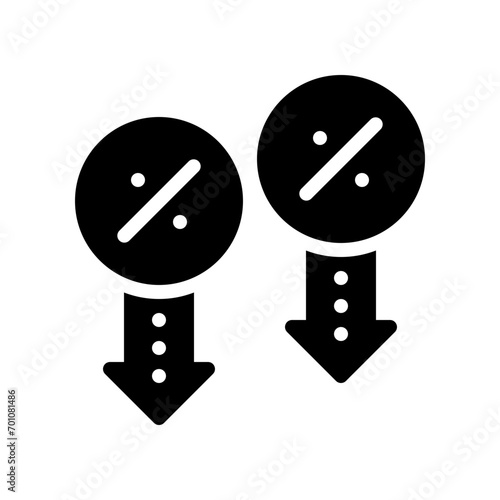 discount glyph icon