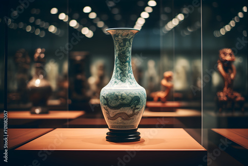 Fotografia Ming Vase, vase, chinese treasure, art, vase, ancient pottery, vase
