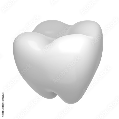3d rendering of a healthy tooth