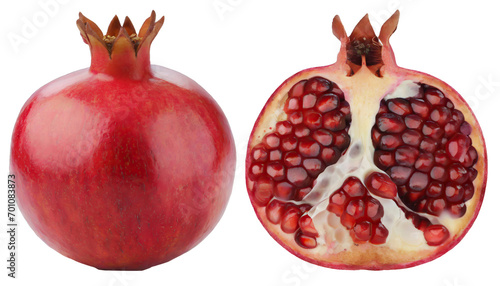 pomegranate - isolated on trtansparent background